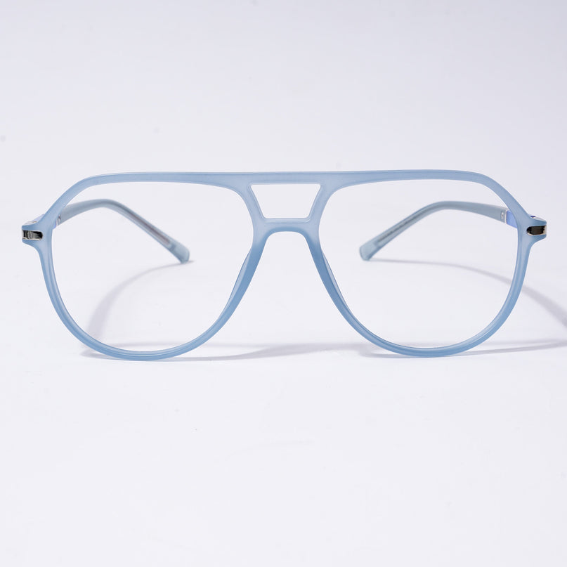 Voyage FlexLite Matt Blue Wayfarer Eyeglasses for Men & Women - MG5578-C3
