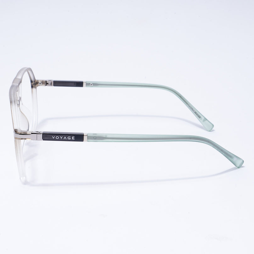 Voyage FlexLite Olive & Transparent Wayfarer Eyeglasses for Men & Women - MG5579-C4