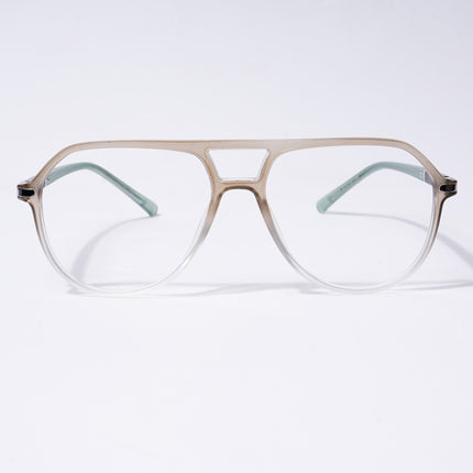 Voyage FlexLite Olive & Transparent Wayfarer Eyeglasses for Men & Women - MG5579-C4