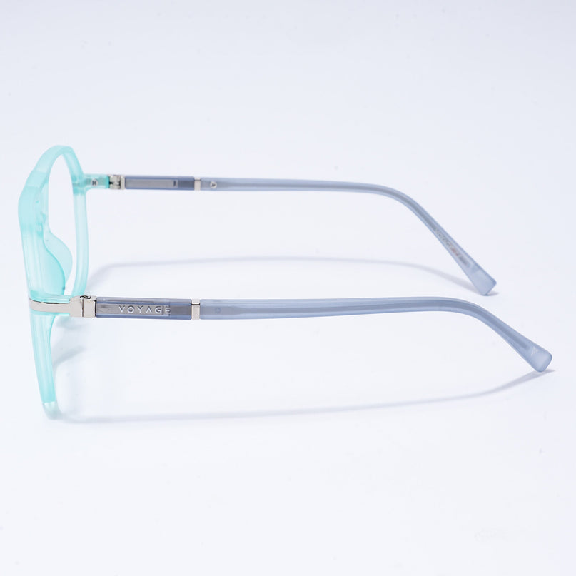 Voyage FlexLite Turquoise Wayfarer Eyeglasses for Men & Women - MG5580-C5