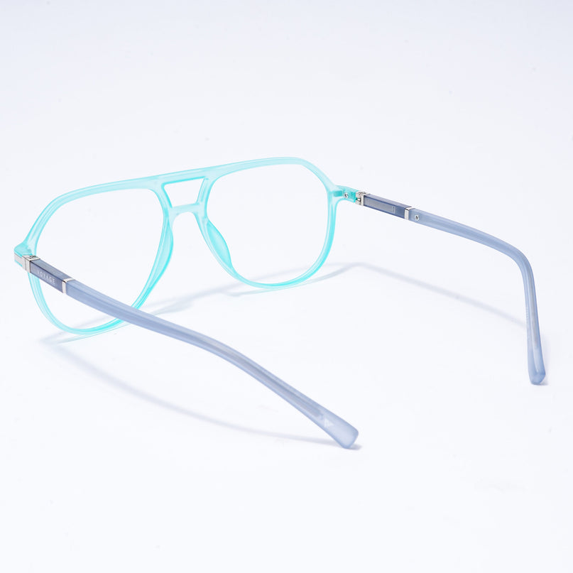 Voyage FlexLite Turquoise Wayfarer Eyeglasses for Men & Women - MG5580-C5
