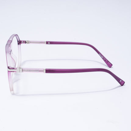 Voyage FlexLite Violet & Brown Wayfarer Eyeglasses for Men & Women - MG5581-C6