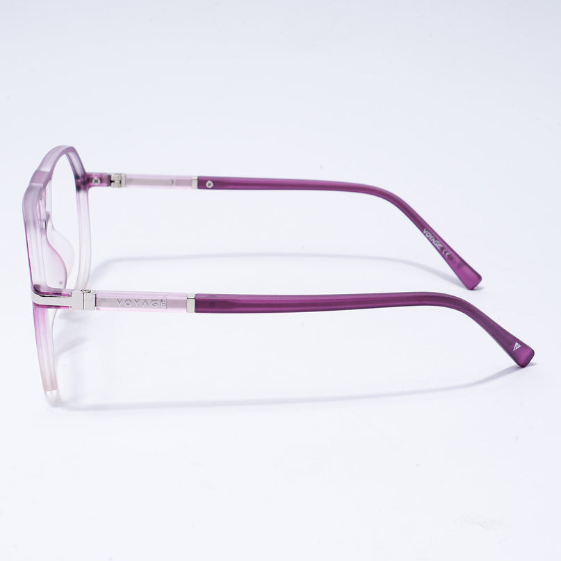 Voyage FlexLite Violet & Brown Wayfarer Eyeglasses for Men & Women - MG5581-C6