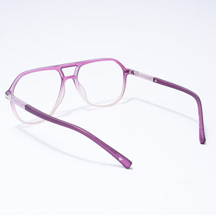 Voyage FlexLite Violet & Brown Wayfarer Eyeglasses for Men & Women - MG5581-C6