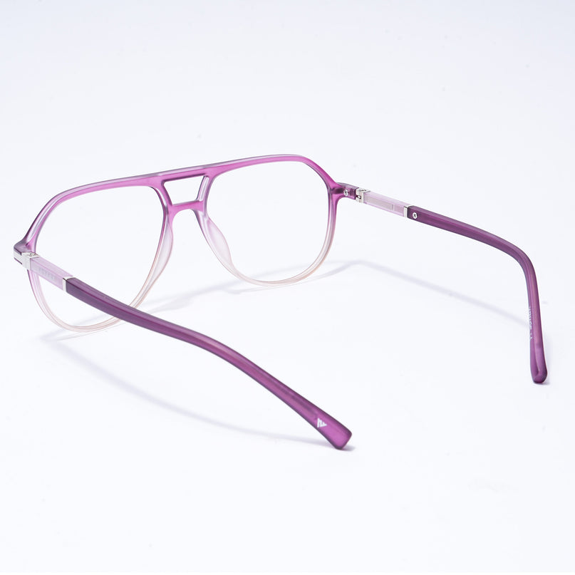 Voyage FlexLite Violet & Brown Wayfarer Eyeglasses for Men & Women - MG5581-C6