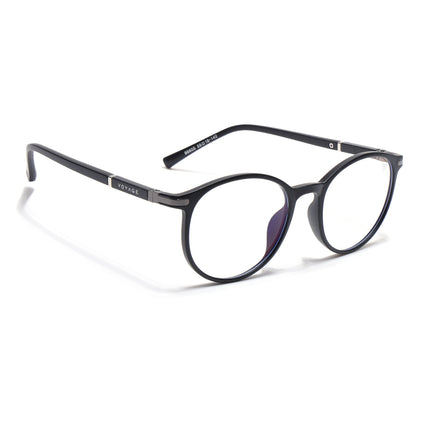 Voyage FlexLite Matt Black Oval Eyeglasses for Men & Women - MG5582-C1
