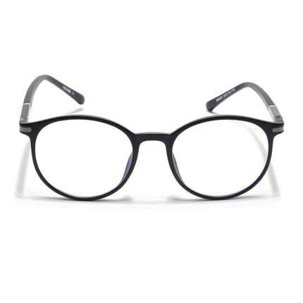 Voyage FlexLite Matt Black Oval Eyeglasses for Men & Women - MG5582-C1