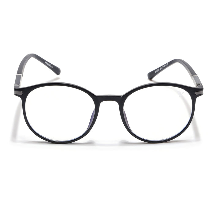 Voyage FlexLite Matt Black Oval Eyeglasses for Men & Women - MG5582-C1