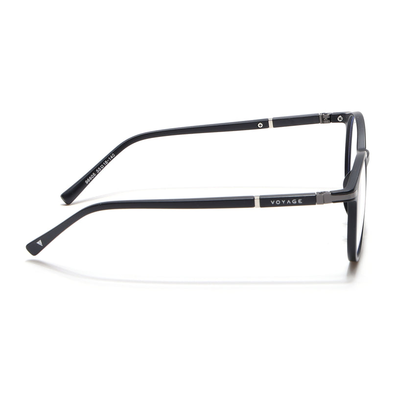 Voyage FlexLite Matt Black Oval Eyeglasses for Men & Women - MG5582-C1
