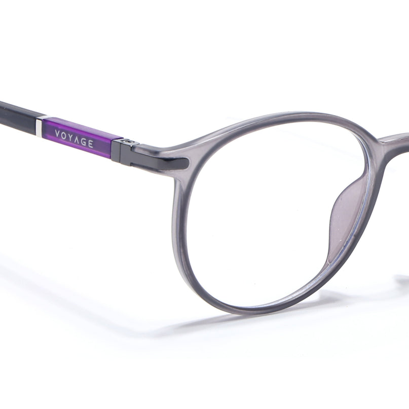 Voyage FlexLite Grey Oval Eyeglasses for Men & Women - MG5583-C2