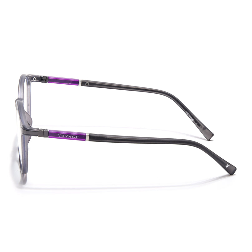Voyage FlexLite Grey Oval Eyeglasses for Men & Women - MG5583-C2