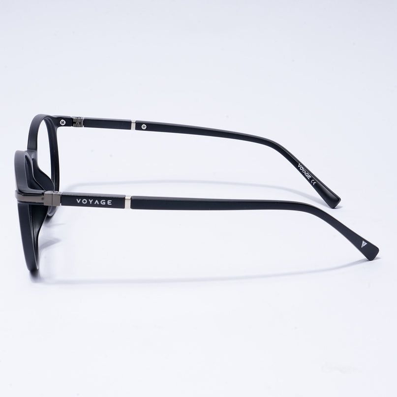Voyage FlexLite Matt Black Oval Eyeglasses for Men & Women - MG5582-C1