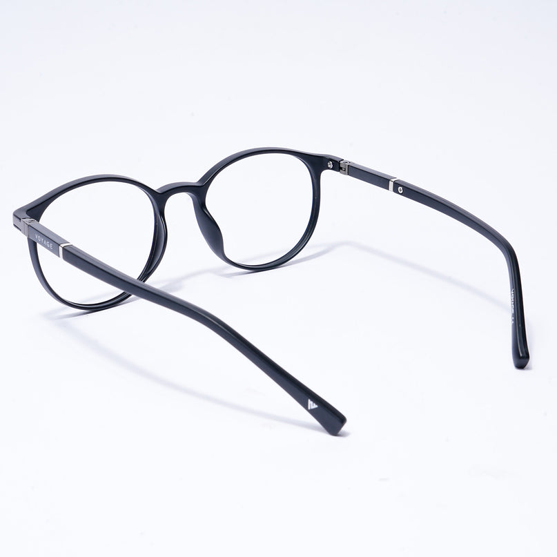 Voyage FlexLite Matt Black Oval Eyeglasses for Men & Women - MG5582-C1