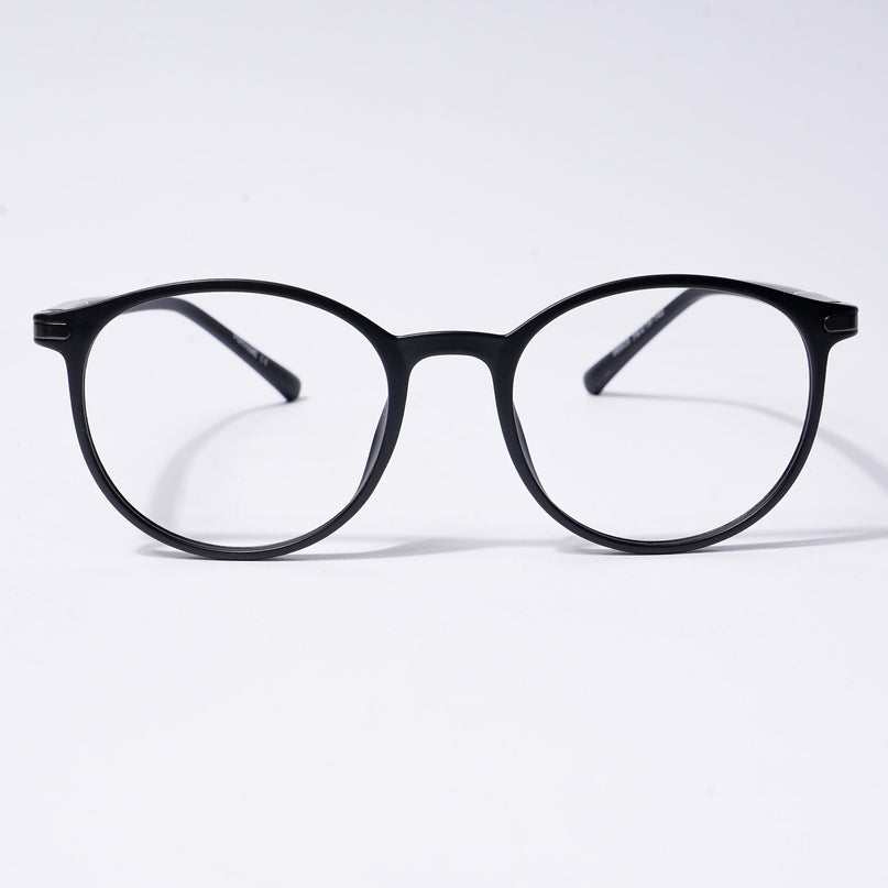 Voyage FlexLite Matt Black Oval Eyeglasses for Men & Women - MG5582-C1