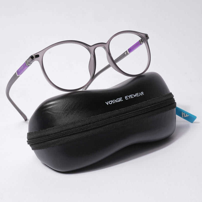 Voyage FlexLite Grey Oval Eyeglasses for Men & Women - MG5583-C2