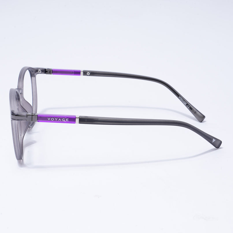 Voyage FlexLite Grey Oval Eyeglasses for Men & Women - MG5583-C2