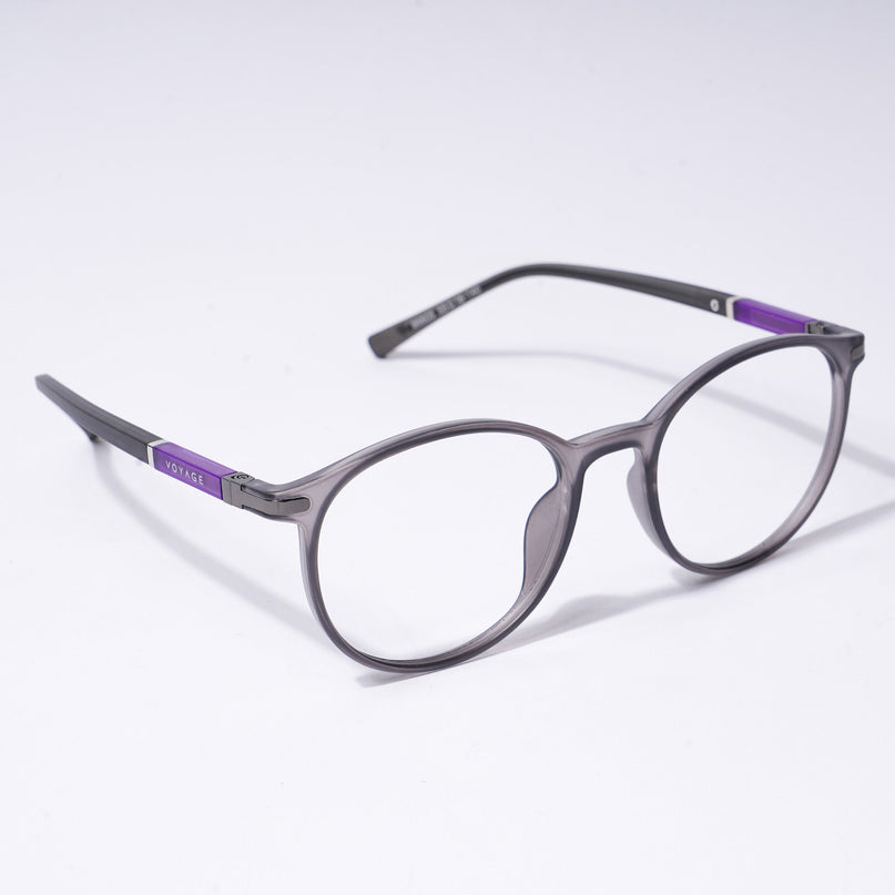 Voyage FlexLite Grey Oval Eyeglasses for Men & Women - MG5583-C2