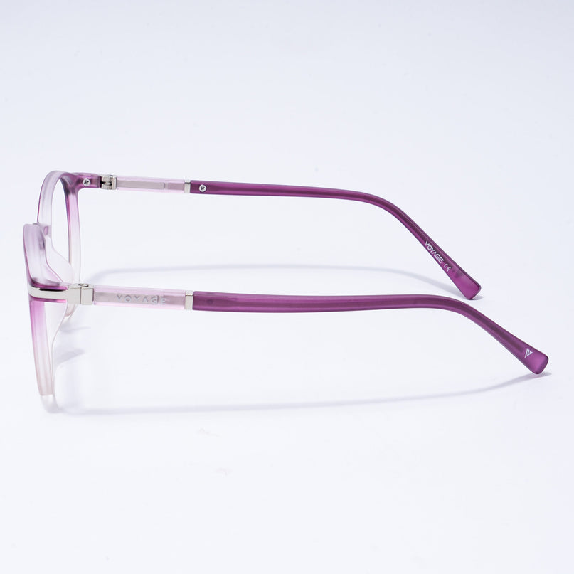 Voyage FlexLite Violet & Brown Oval Eyeglasses for Men & Women - MG5586-C5