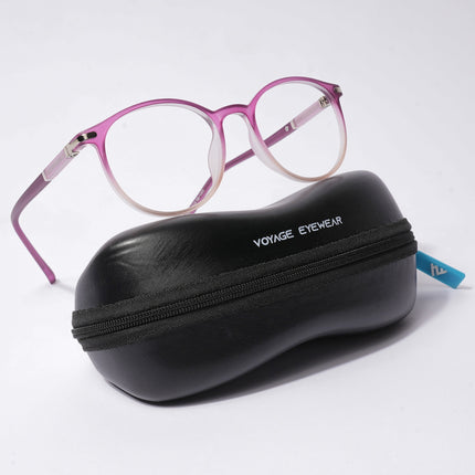 Voyage FlexLite Violet & Brown Oval Eyeglasses for Men & Women - MG5586-C5