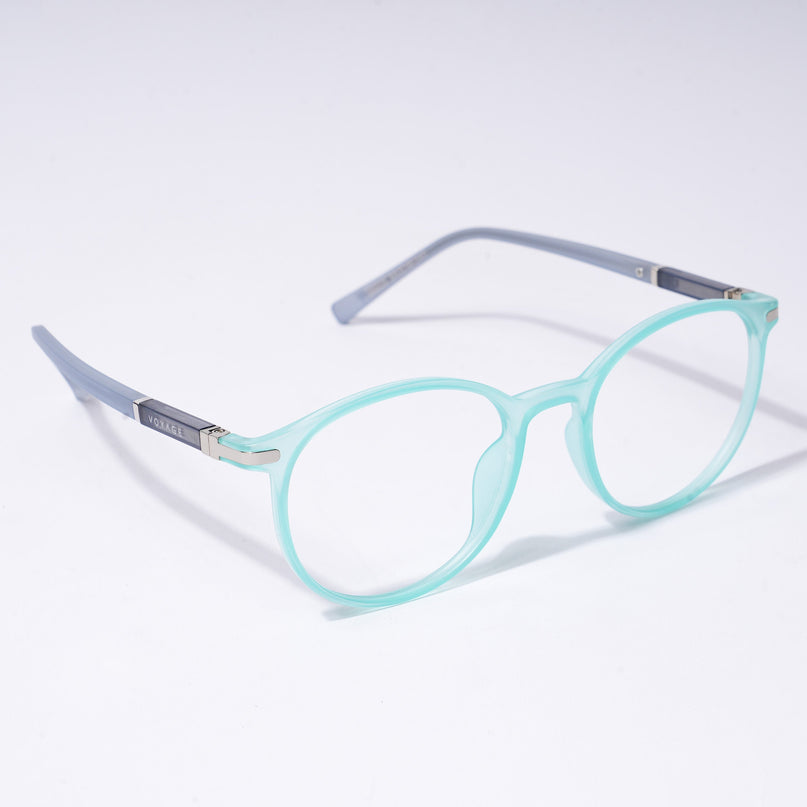 Voyage FlexLite Turquoise Oval Eyeglasses for Men & Women - MG5587-C6