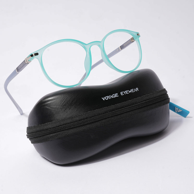 Voyage FlexLite Turquoise Oval Eyeglasses for Men & Women - MG5587-C6