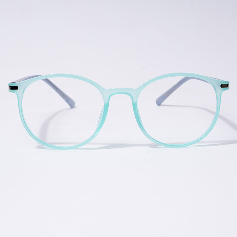 Voyage FlexLite Turquoise Oval Eyeglasses for Men & Women - MG5587-C6