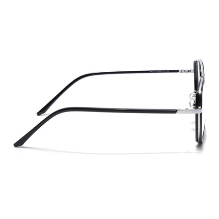Voyage Maverick Silver & Black Wayfarer Eyeglasses for Men & Women - MG5102-C2