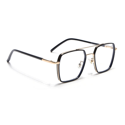 Voyage Maverick Black & Golden Wayfarer Eyeglasses for Men & Women - MG5113-C1