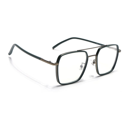 Voyage Maverick Green & Grey Wayfarer Eyeglasses for Men & Women - MG5118-C6
