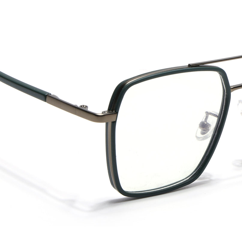 Voyage Maverick Green & Grey Wayfarer Eyeglasses for Men & Women - MG5118-C6