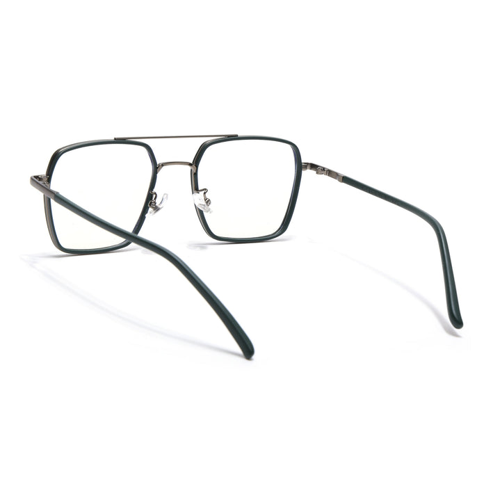 Voyage Maverick Green & Grey Wayfarer Eyeglasses for Men & Women - MG5118-C6