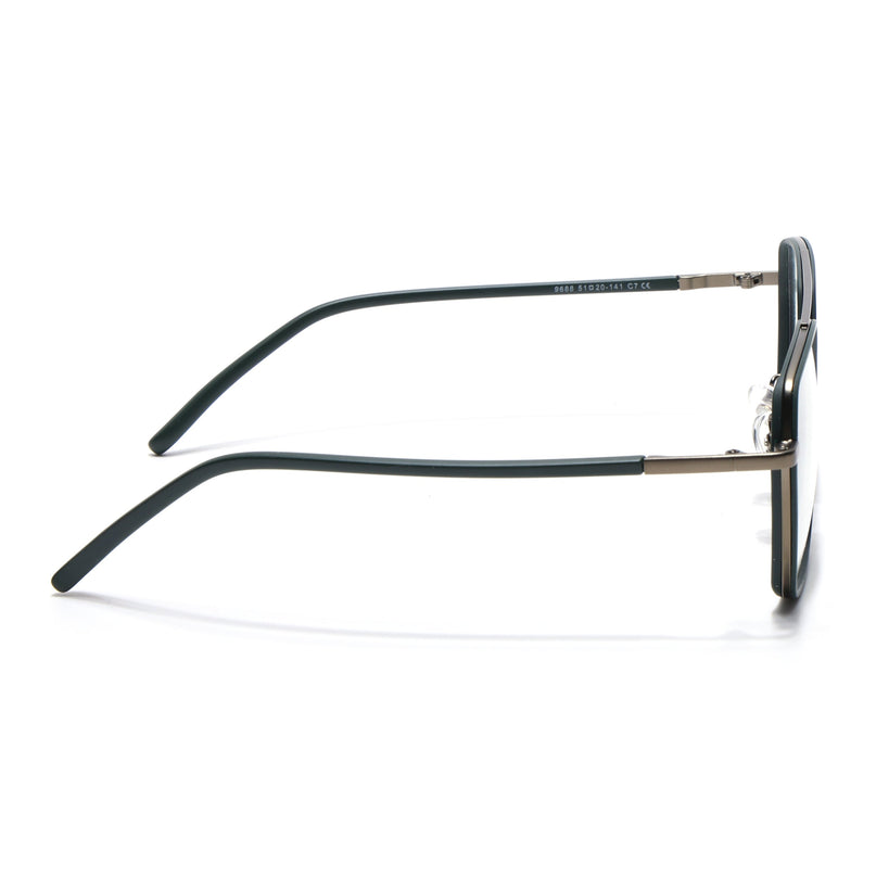 Voyage Maverick Green & Grey Wayfarer Eyeglasses for Men & Women - MG5118-C6