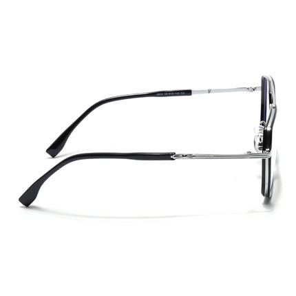 Voyage Black & Silver Wayfarer Eyeglasses for Men & Women - MG5120-C2