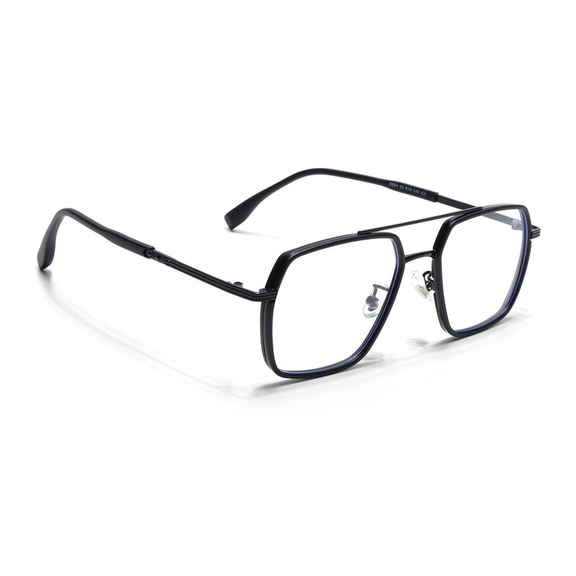 Voyage Black Wayfarer Eyeglasses for Men & Women - MG5123-C5