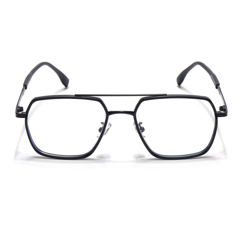 Voyage Black Wayfarer Eyeglasses for Men & Women - MG5123-C5