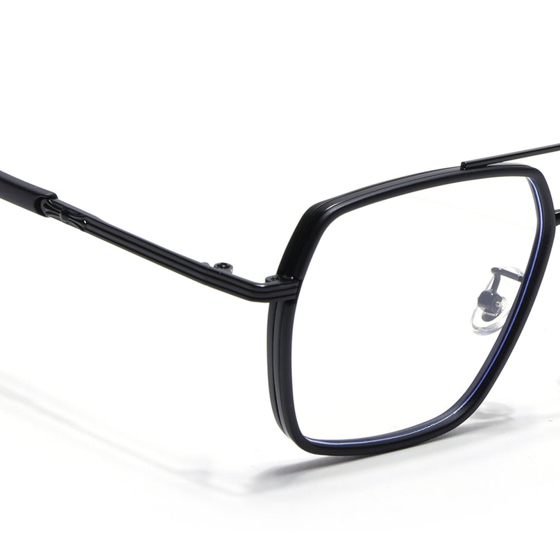 Voyage Black Wayfarer Eyeglasses for Men & Women - MG5123-C5
