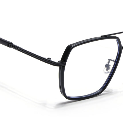 Voyage Black Wayfarer Eyeglasses for Men & Women - MG5123-C5