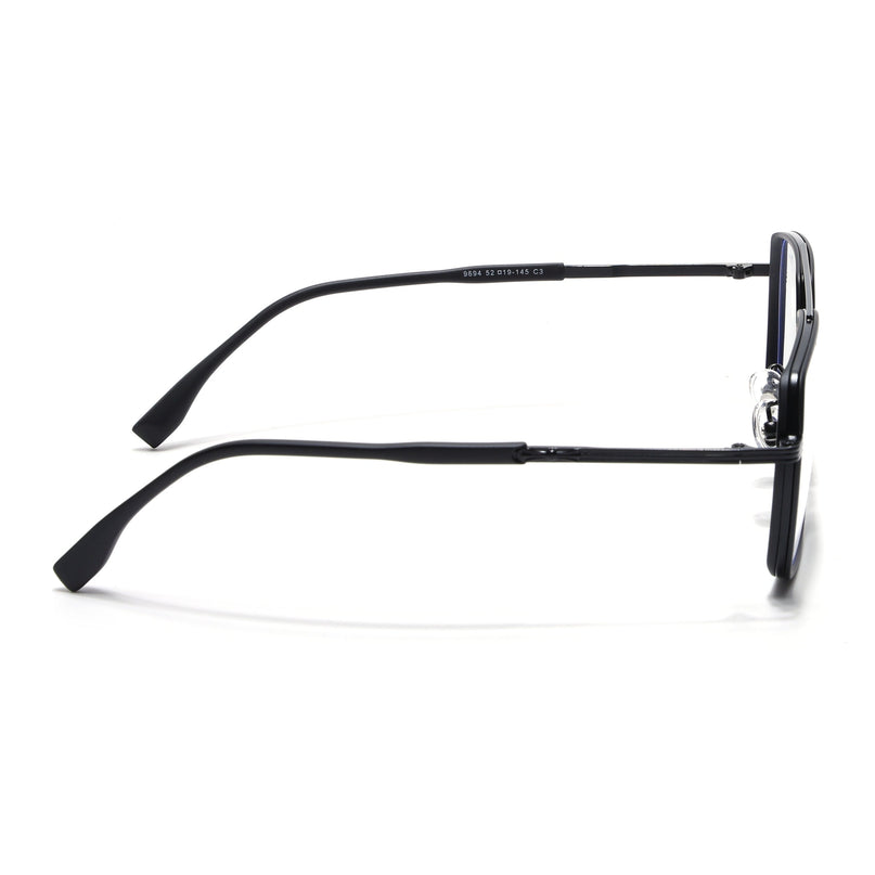 Voyage Black Wayfarer Eyeglasses for Men & Women - MG5123-C5