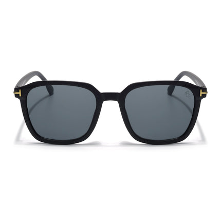 Eyejack Black Square Sunglasses for Men & Women (97109CL1062)