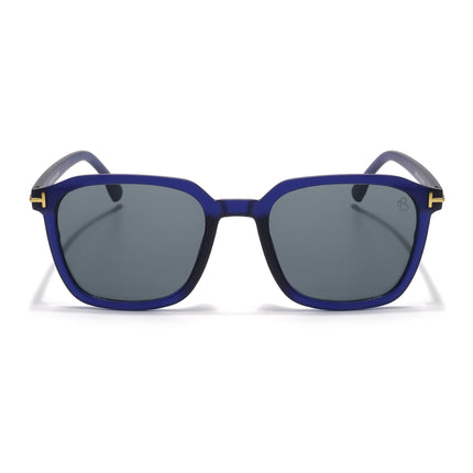 Eyejack Blue Square Sunglasses for Men & Women (97109CL1063)