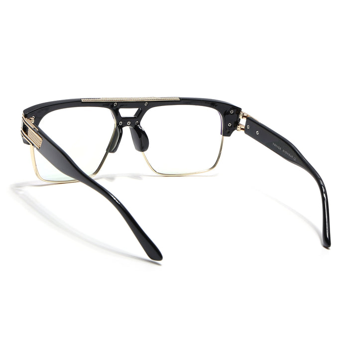 Voyage Exclusive Black & Golden Wayfarer Eyeglasses for Men & Women - MG5246-C1