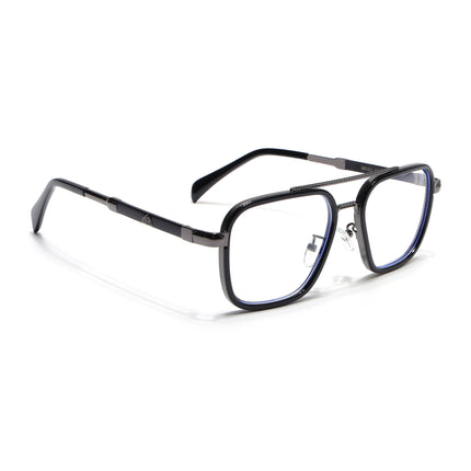 Voyage Black & Grey Wayfarer Eyeglasses for Men & Women - MG5271-C1