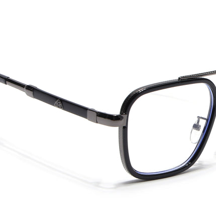 Voyage Black & Grey Wayfarer Eyeglasses for Men & Women - MG5271-C1