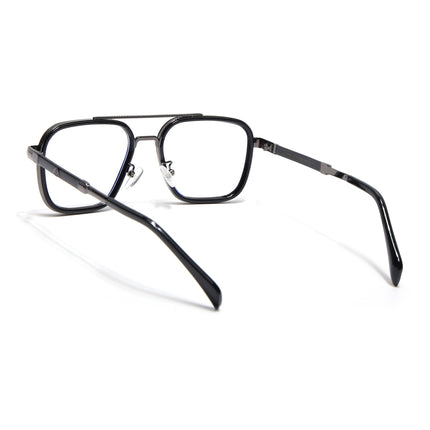Voyage Black & Grey Wayfarer Eyeglasses for Men & Women - MG5271-C1