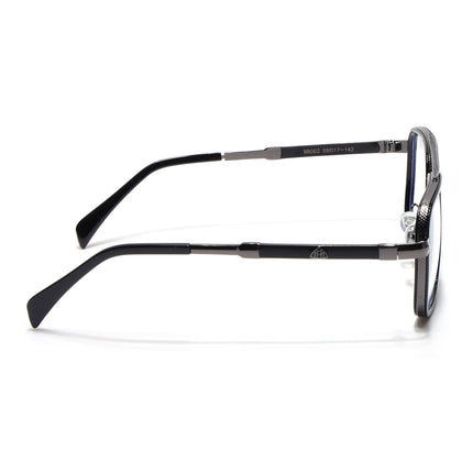 Voyage Black & Grey Wayfarer Eyeglasses for Men & Women - MG5271-C1