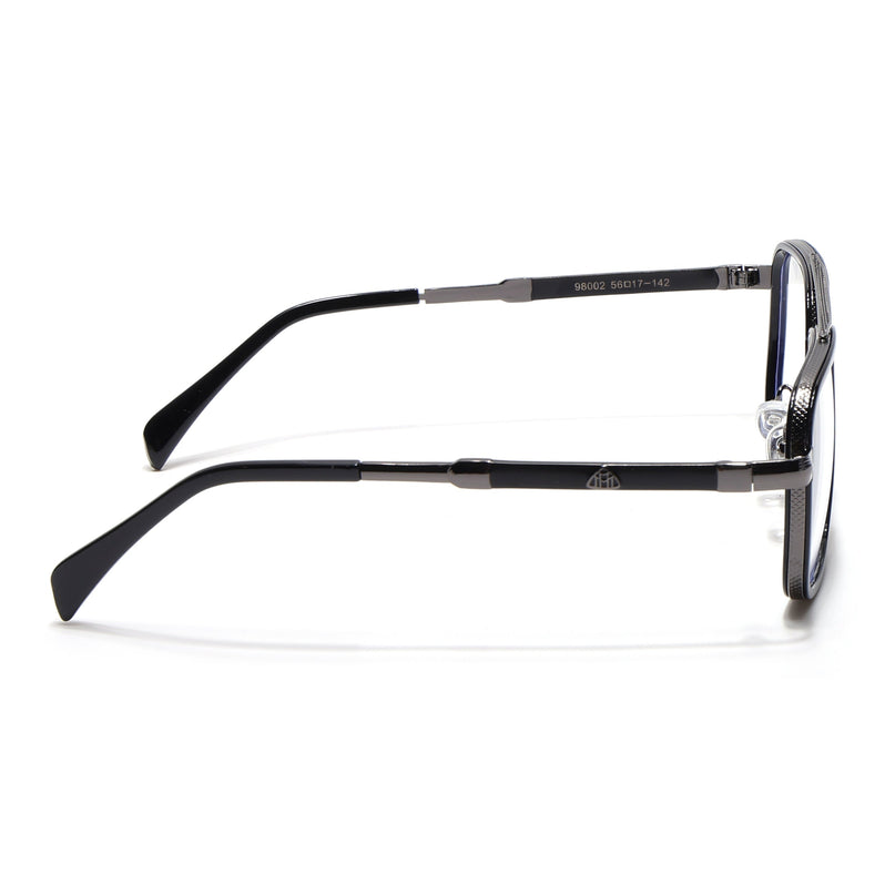 Voyage Black & Grey Wayfarer Eyeglasses for Men & Women - MG5271-C1