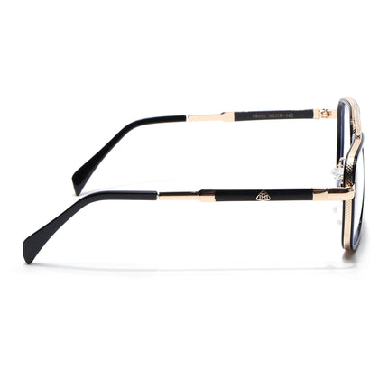 Voyage Black & Golden Wayfarer Eyeglasses for Men & Women - MG5272-C2