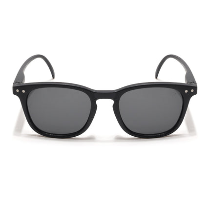 Voyage Explorers Round Sunglasses for Kids -6 yrs To 12 yrs (Black Lens | Black Frame - MG6579)