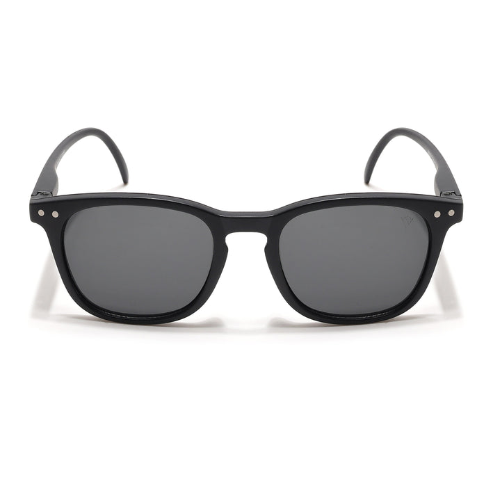 Voyage Explorers Round Sunglasses for Kids -6 yrs To 12 yrs (Black Lens | Black Frame - MG6579)