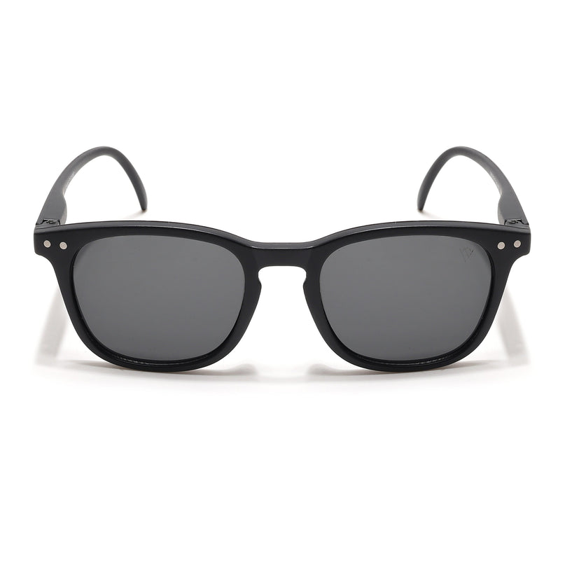Voyage Explorers Round Sunglasses for Kids -6 yrs To 12 yrs (Black Lens | Black Frame - MG6579)